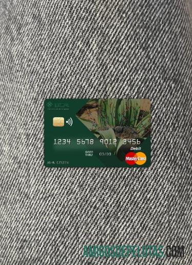 Banco Comercial de Angola Mastercard Photo Look Front exemplo real